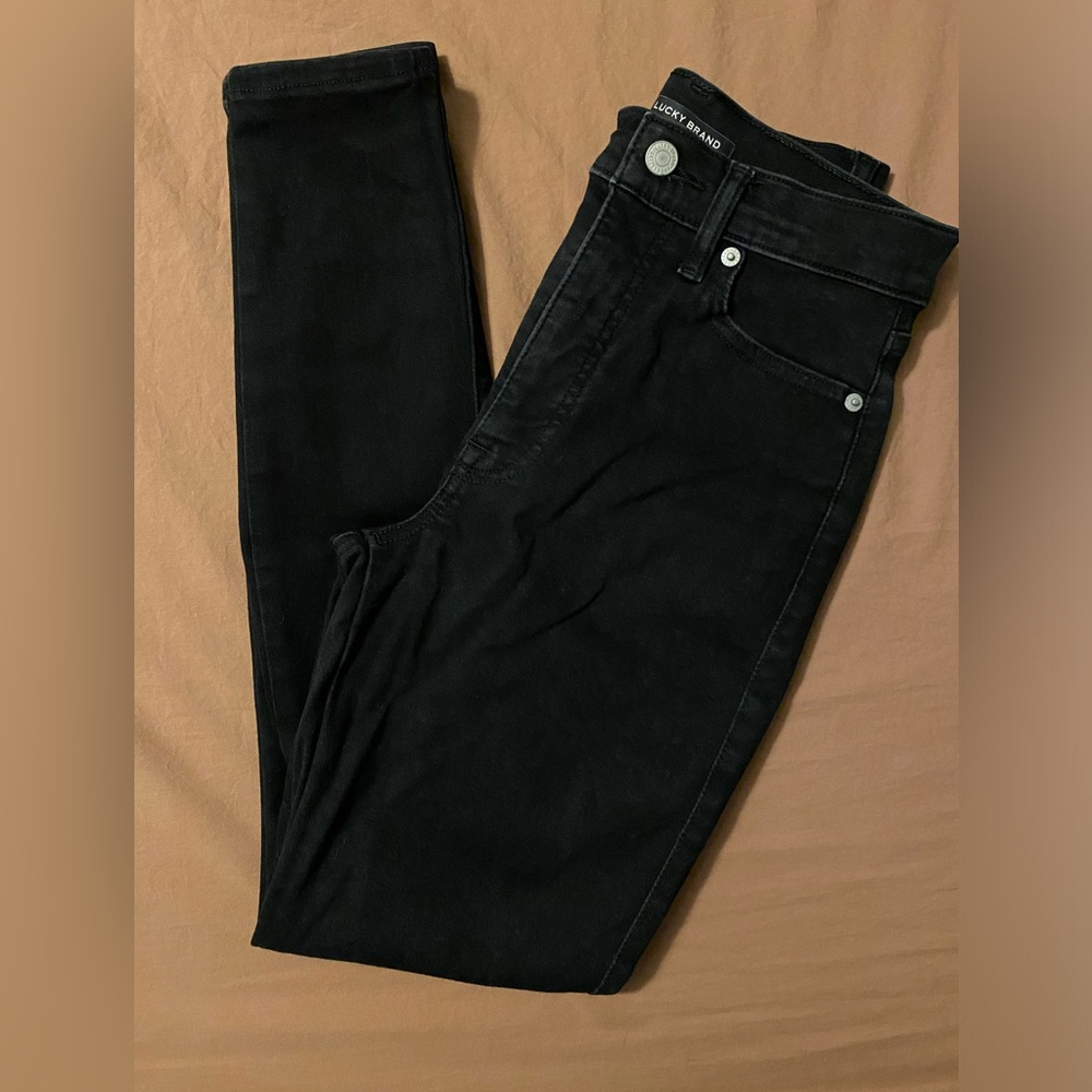 Lucky Brand Uni Fit High Rise Skinny Black Jeans